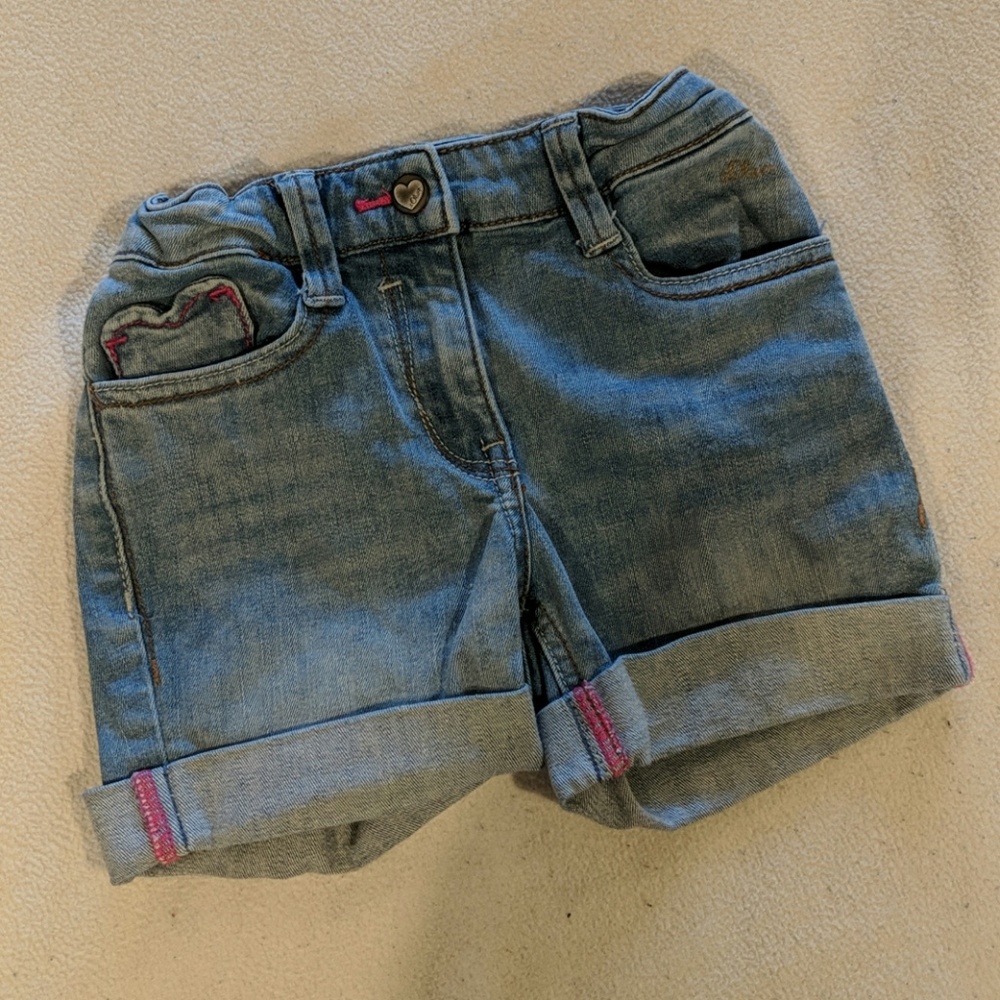 Adjustable jeans shorts for girls (3T)